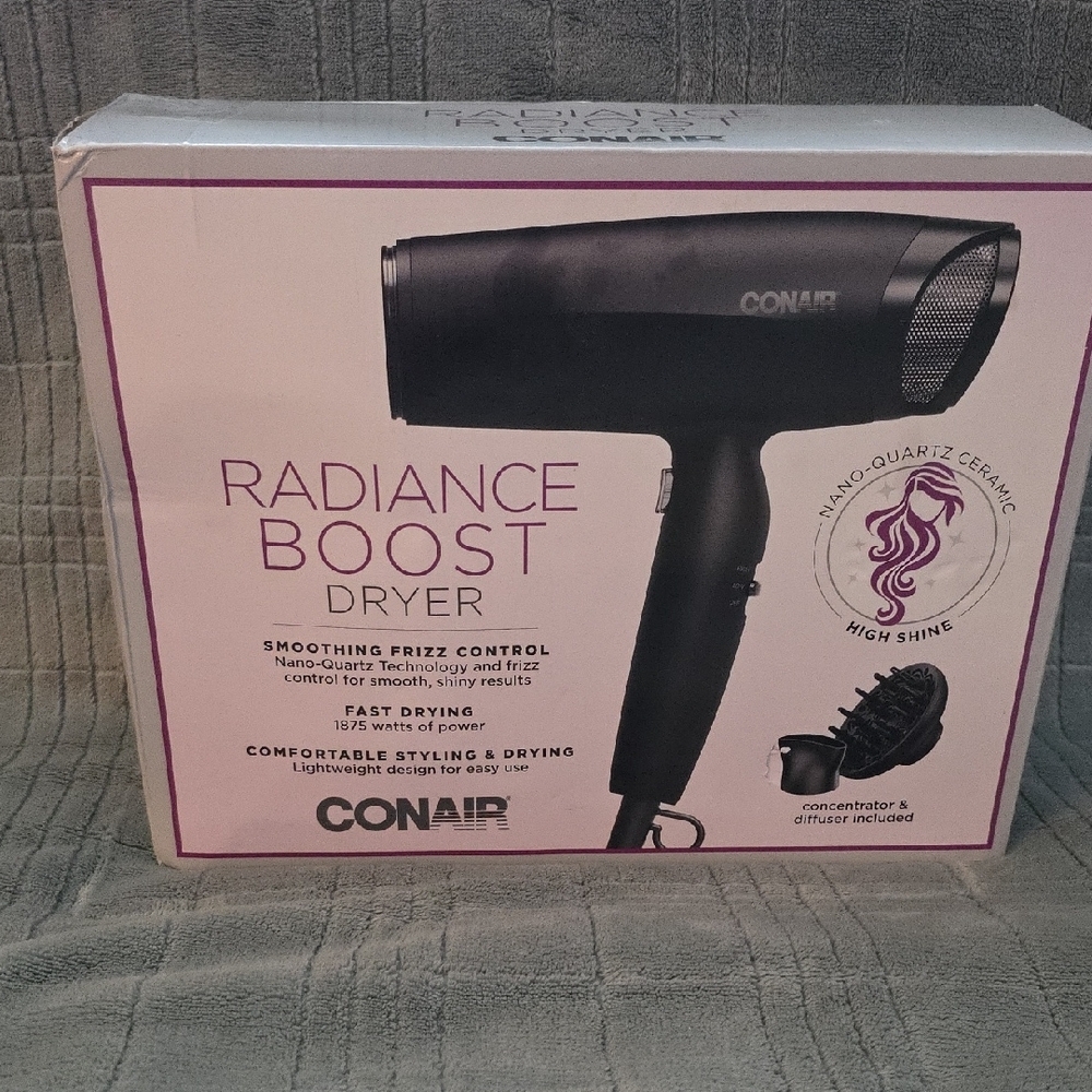 Conair Radiance Boost Hair Dryer - Black